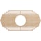 Ekena Millwork Chrysler Wood Fretwork Pierced Ceiling Medallion, Alder, 34"W x 17"H x 9"ID x 1/4"T CMWP34X17X0250CSAL - alternate 1